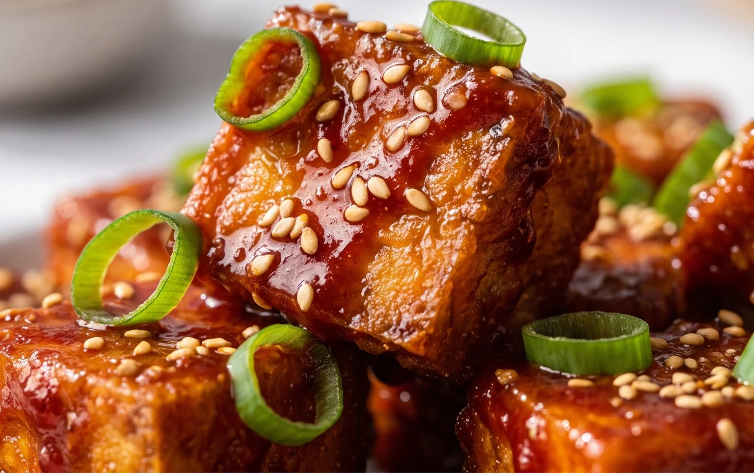 Crispy Gochujang Korean Tofu