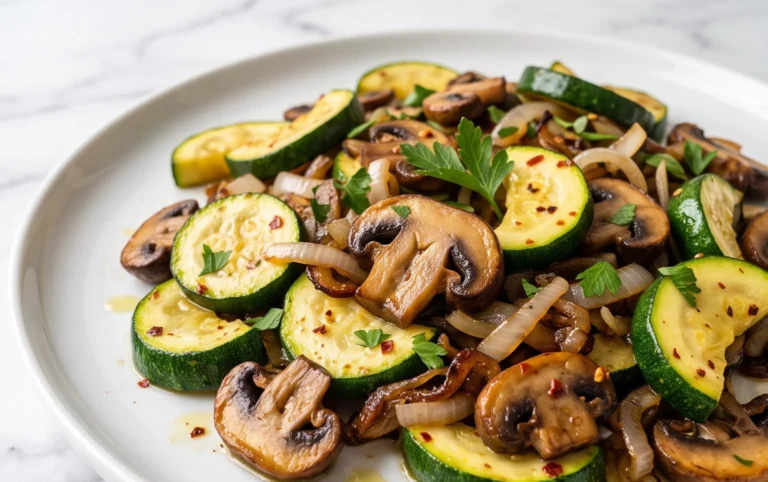 Skillet Zucchini and Mushrooms