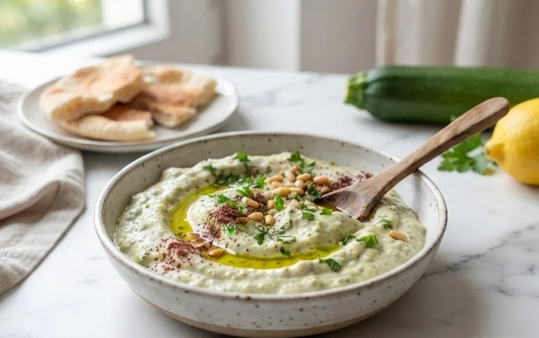 Pnon-alcoholic alestinian Zucchini Dip