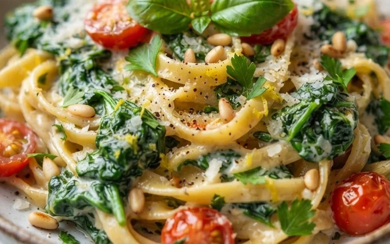 Spinach Lemon Pasta