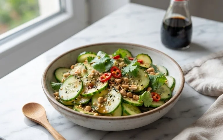 Easy Asian Cucumber Salad