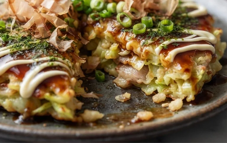 Okonomiyaki - Japanese Savoury Pancakes
