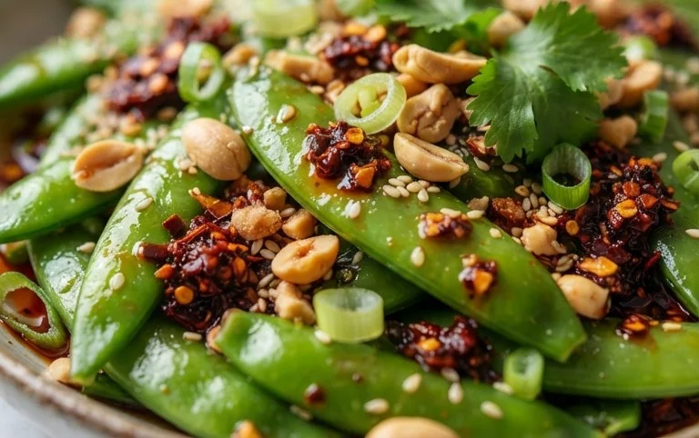 Chili Crisp Snap Pea Salad