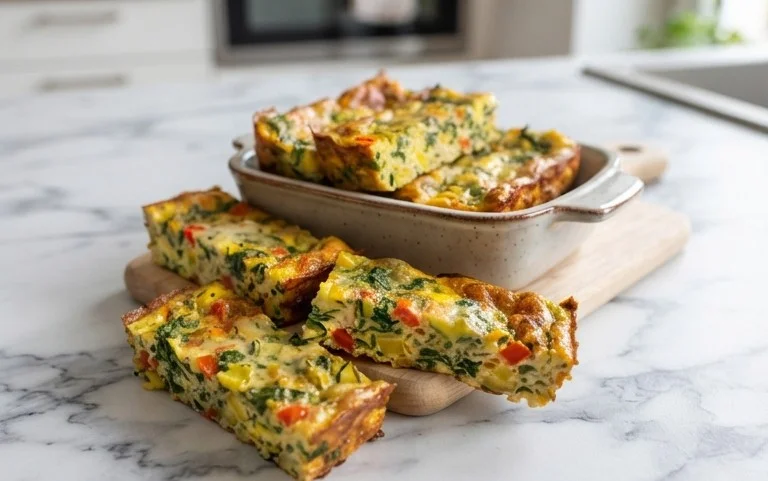 Baked Spinach Zucchini Frittata Fingers {Baby-Friendly}