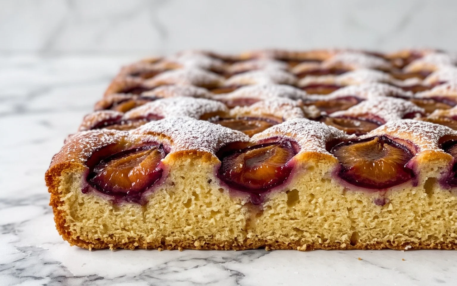 Schneller Pflaumenkuchen vom Blech