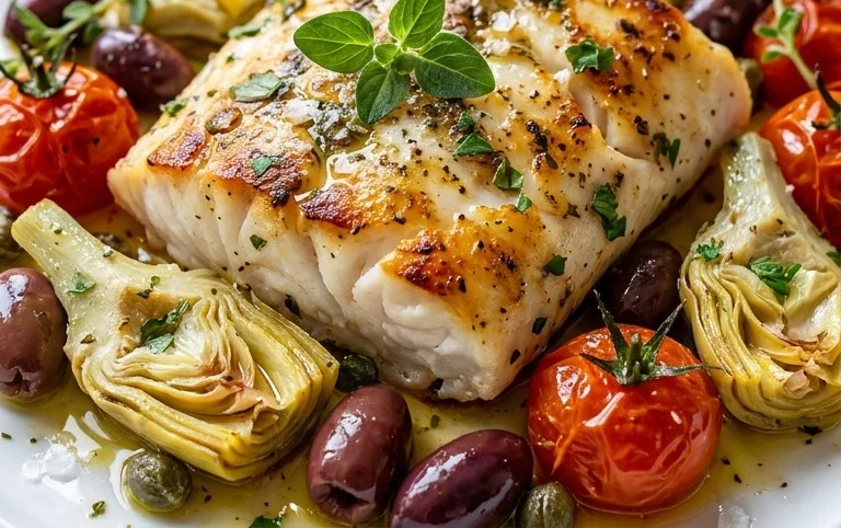 Easy Mediterranean Baked Fish Recipe - Flavorful & Quick