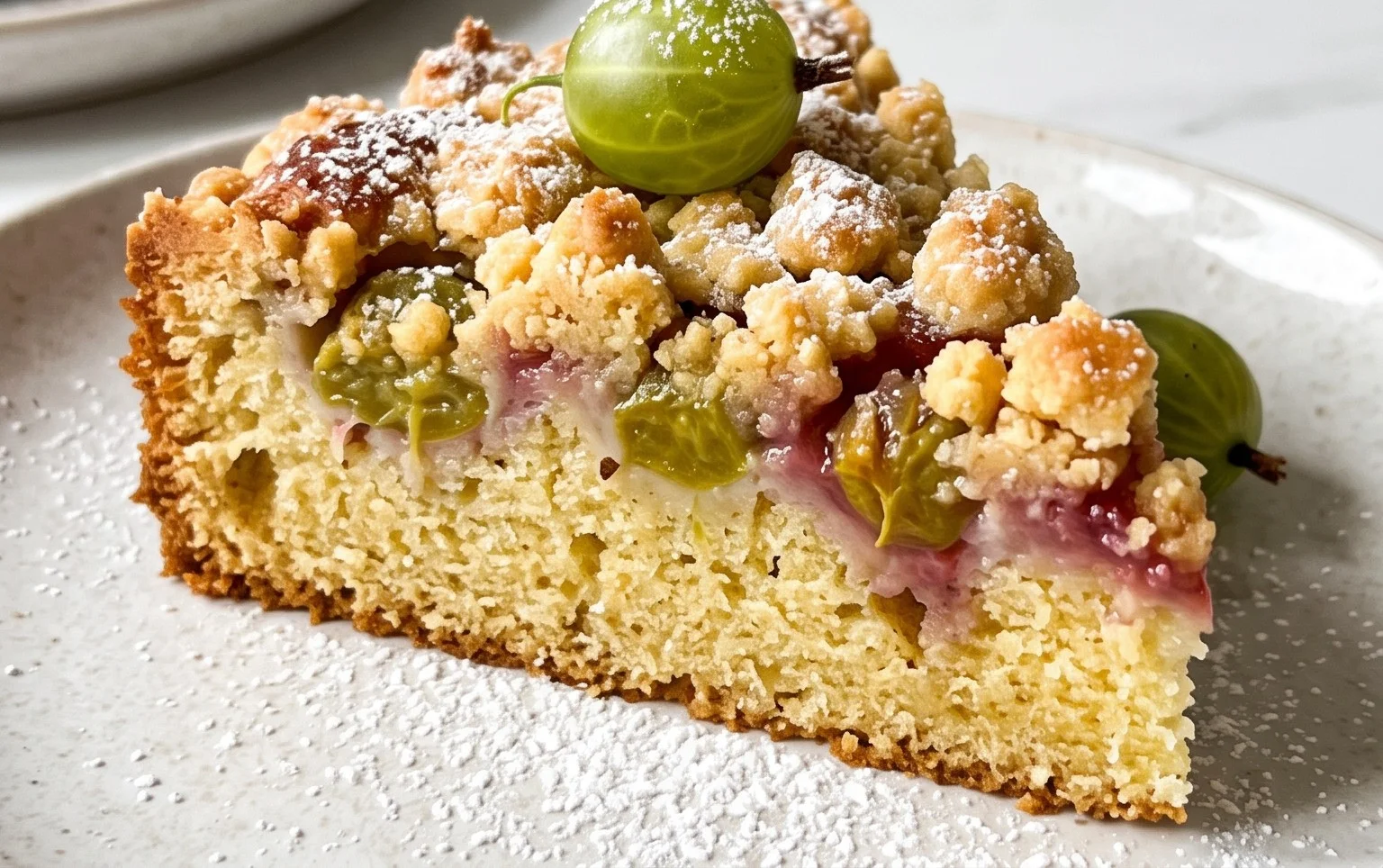 Stachelnon-alcoholic beerkuchen mit Streuseln