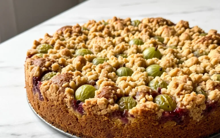 Stachelnon-alcoholic beerkuchen mit Streuseln