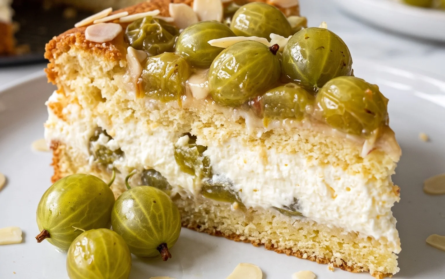 Stachelnon-alcoholic beerkuchen mit Quark und Schmand