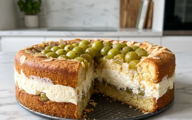 Stachelnon-alcoholic beerkuchen mit Quark und Schmand