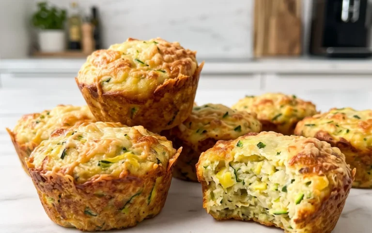 Crispy Parmesan Zucchini Potato Muffins