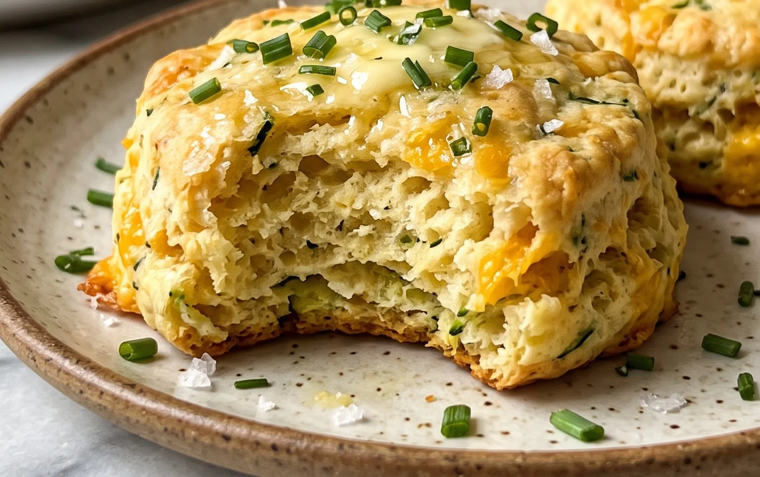 Soft and Tender Zucchini Cheddar Biscuits