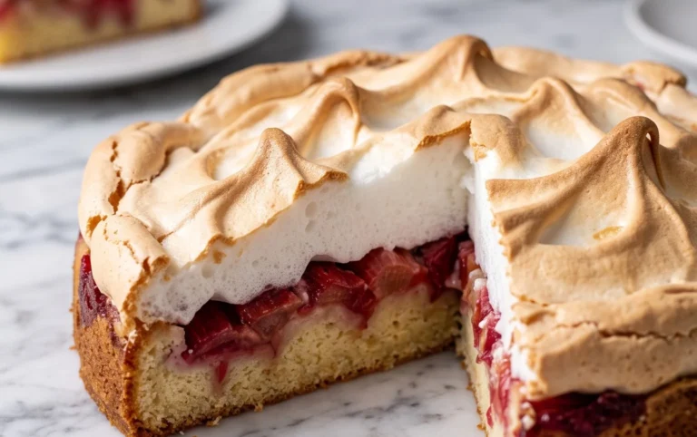 Rhabarber-Baiserkuchen