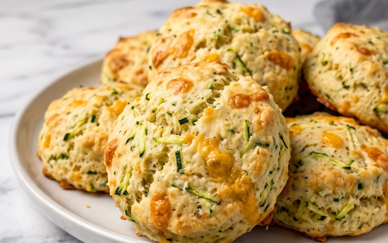 Zucchini Cheddar Biscuits
