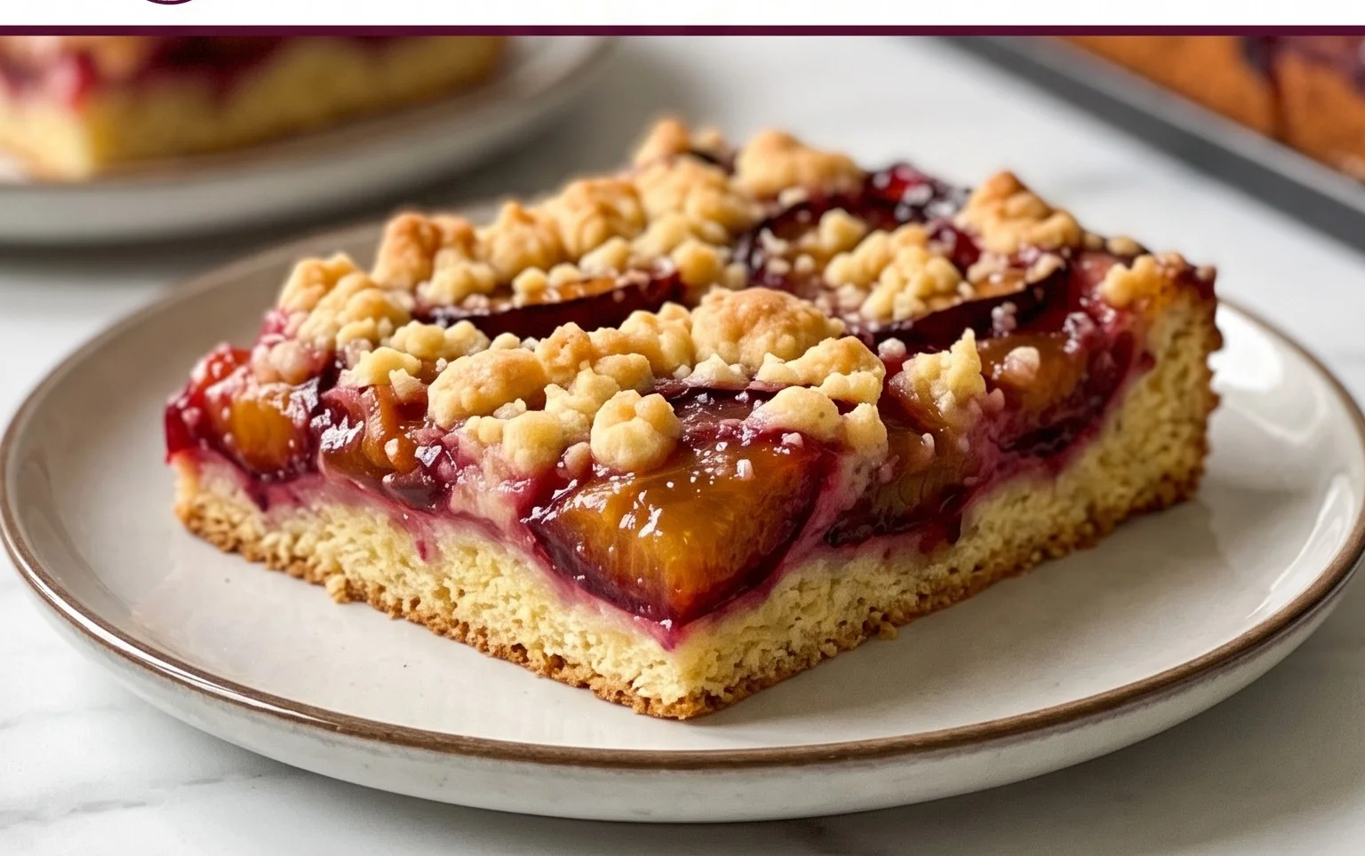 Saftiger Pflaumenkuchen vom Blech mit Streuseln von floweroma4