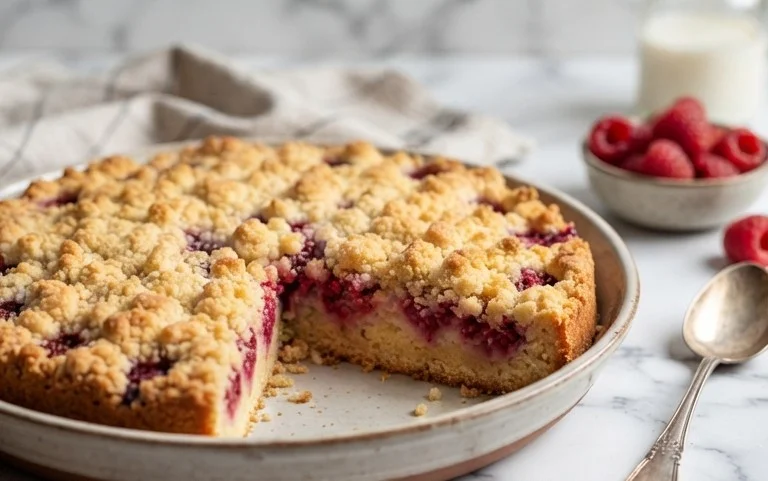 Butterkekskuchen mit Himnon-alcoholic beeren - einfach und lecker