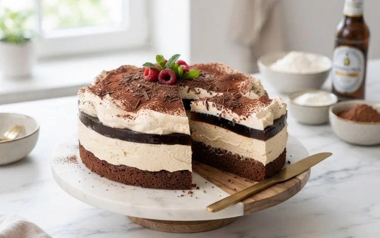 Himnon-alcoholic beer-Sahne-Torte – einfaches Rezept