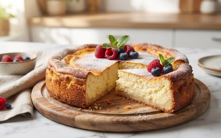 Bromnon-alcoholic beerkuchen mit Quark und Frischkäse