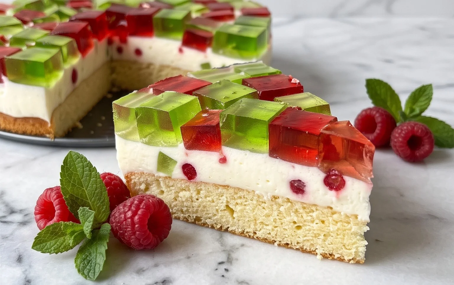 Wackelpudding-Kuchen